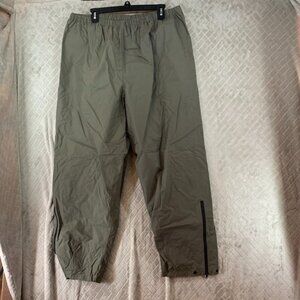 Mens XL Tacticle Pants Brown Nylon Rip Stop Hiking Hunting Fishing Outdoors
